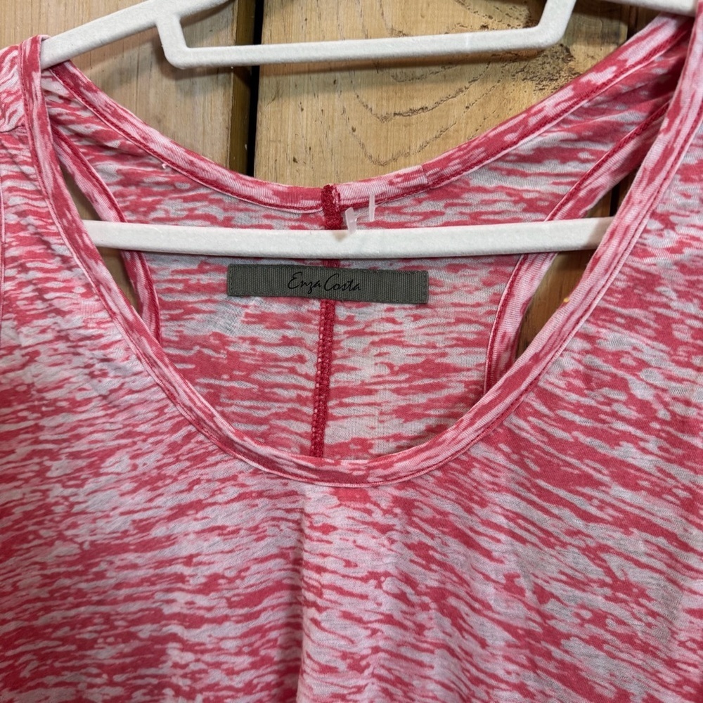 Enza Costa Colorful Razorback Sleeveless Tanktop - Picture 3 of 4